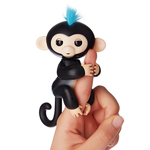 WowWee Fingerlings 2Tone Monkey - Candi (Pink with Blue Accents) -  Interactive Baby Pet (3722)