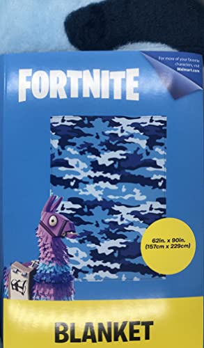 Epic Games Fortnite Llama Blue Camo 62 X 90 Blanket Kids Realmdrop Shop