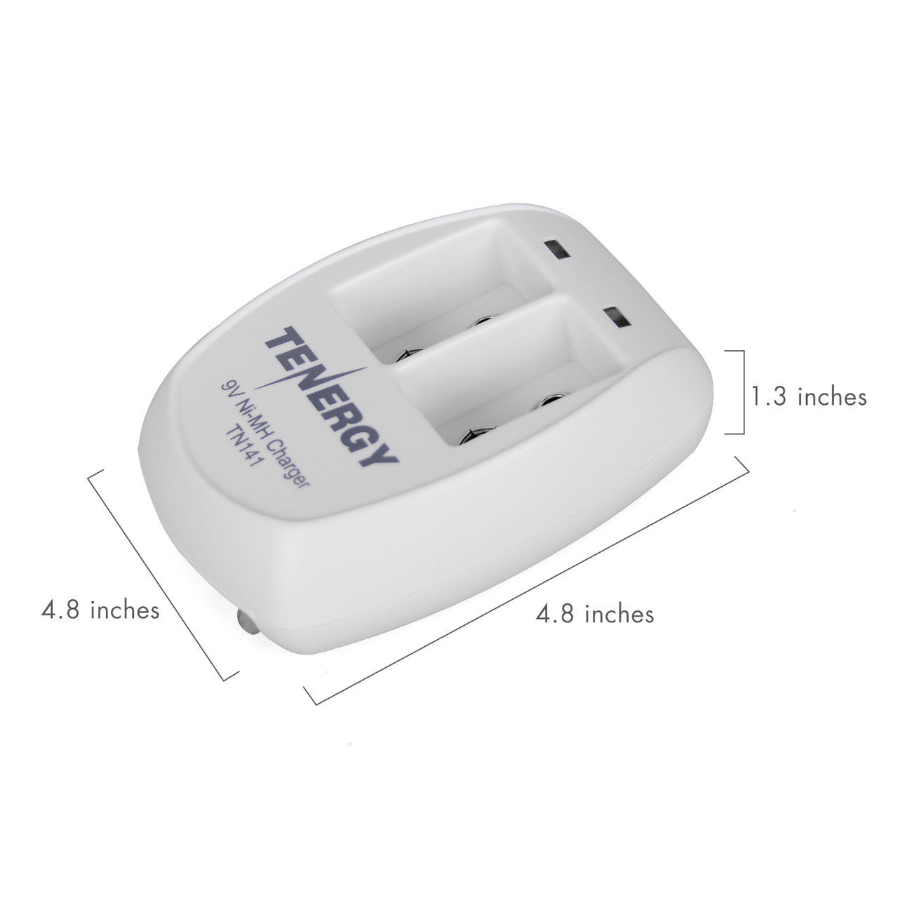 Tenergy TN141 Smart 2-Bay 9V NiMH Battery Charger