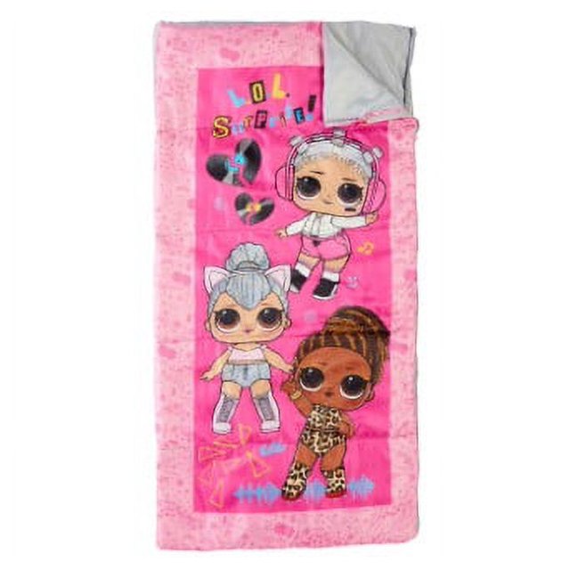 L.O.L. Surprise! Remix Kids 45 Degree Sleeping Bag, Pink