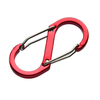 Ozark Trail S-Shaped Aluminum Carabiner Size 2, 2 Pack, Red