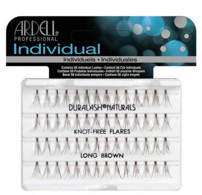 Ardell Individual Fake Eye Lashes, Naturals-Knot Free Long Brown