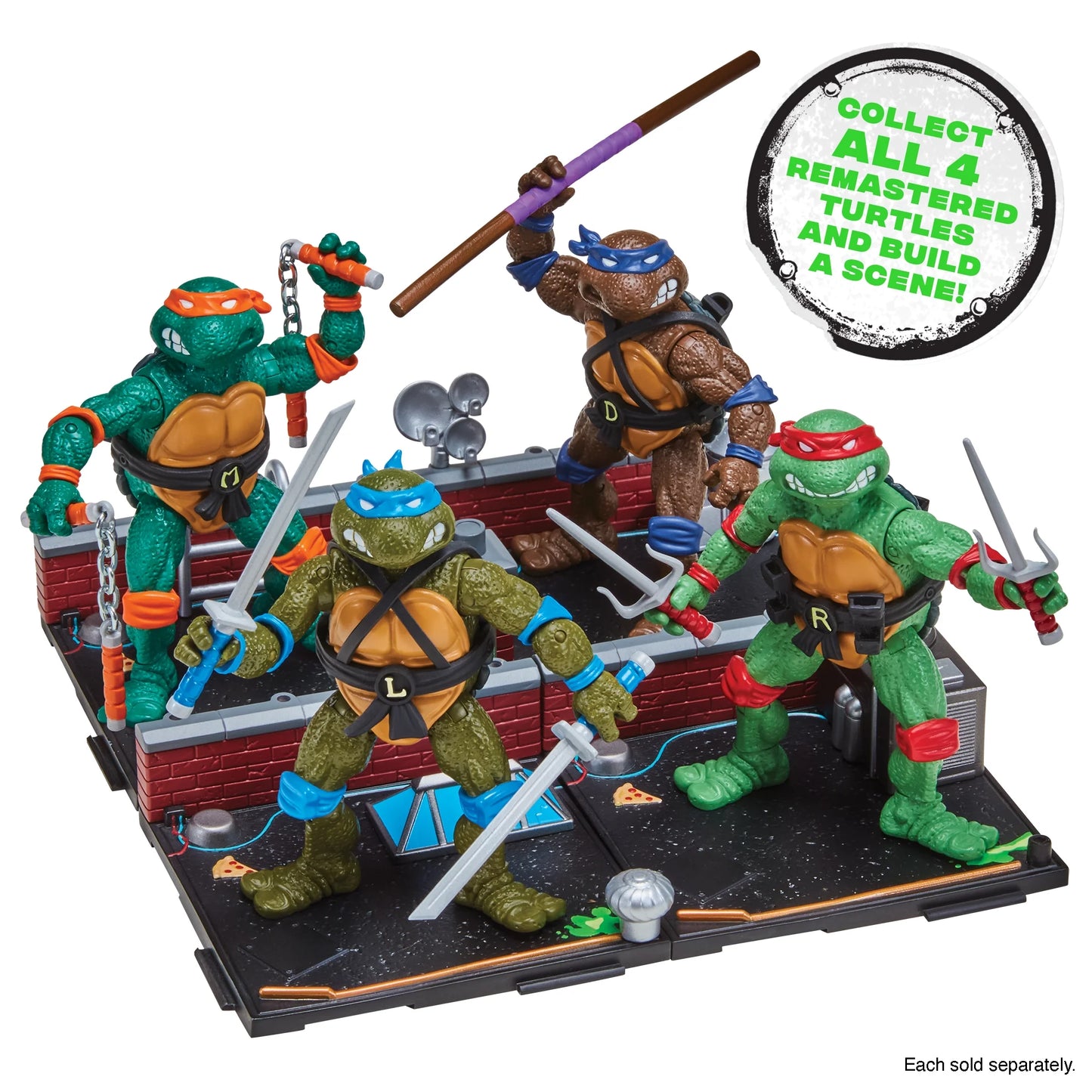 Teenage Mutant Ninja Turtles 40 Years of TMNT 1988 Remastered Leonardo Figure