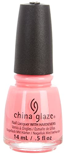 China Glaze Nail Lacquer with Hardeners:Shocking Pink