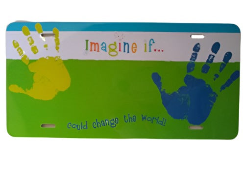 Girl Scout Brownies Metal License or Wall Plate Imagine If I Could Change the World