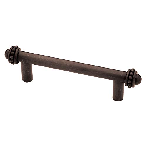 Franklin Brass 3-Inch Beaded Kitchen or Furniture Cabinet Hardware Drawer Handle Pull, Venetian Bronze, Packaging May Vary