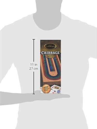 TCG Toys Solid Wood Cribbage Board Game