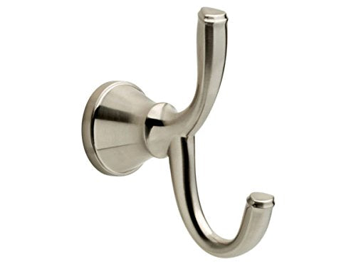 Delta Lorain Brushed Nickel Double Robe Hook - Pack of 4