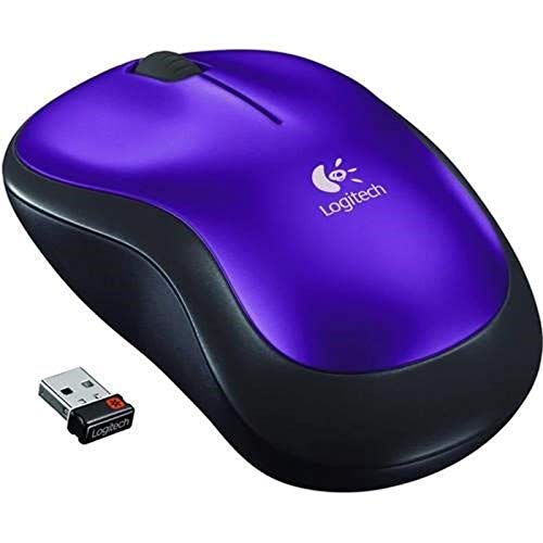 Logitech Wireless Mouse M185, Optical, Wireless, Vivid Violet, M185 910-003807