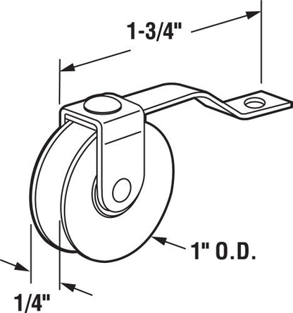 Prime-Line B 638 1 In. Screen Door Tension Spring with Roller, for Academy Doors(2 Pack)