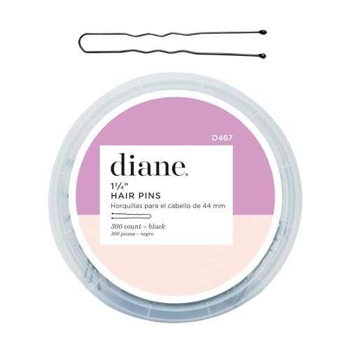 Diane 1.75 inch Hair Pins, Black, 300 Count