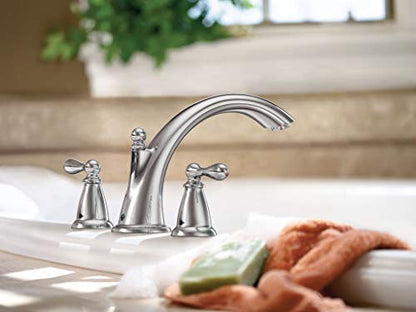 Moen 86440 Deck Mounted Roman Tub Faucet Trim from the Caldwell Collection, Chrome