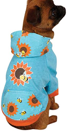 Zack & Zoey Flutter Bugs Dog Pullover, X-Small, Bumble Bee