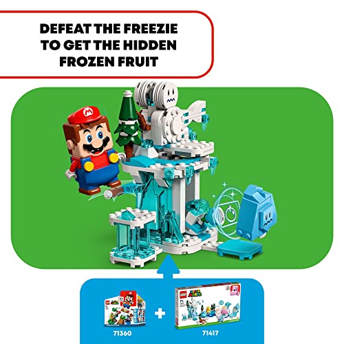 LEGO Super Mario Fliprus Snow Adventure Expansion Set 71417, Toy for Kids to Combine with Starter Course, with Freezie and Baby Penguin Figures, for Fans of Super Mario Bros