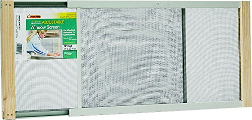 Frost King AWS1033 07244001398 Adjustable Window Screen, 10in High x Fits 19-33in Wide, Clear