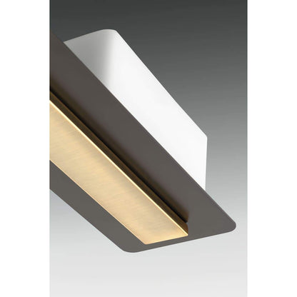 Progress Lighting P2717-20 Contemporary Modern Three Light Bath from Rush Collection Dark Finish, Antique Bronze