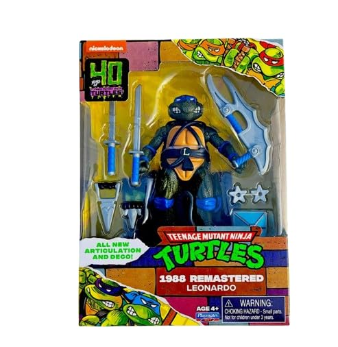 Teenage Mutant Ninja Turtles 40 Years of TMNT 1988 Remastered Leonardo Figure