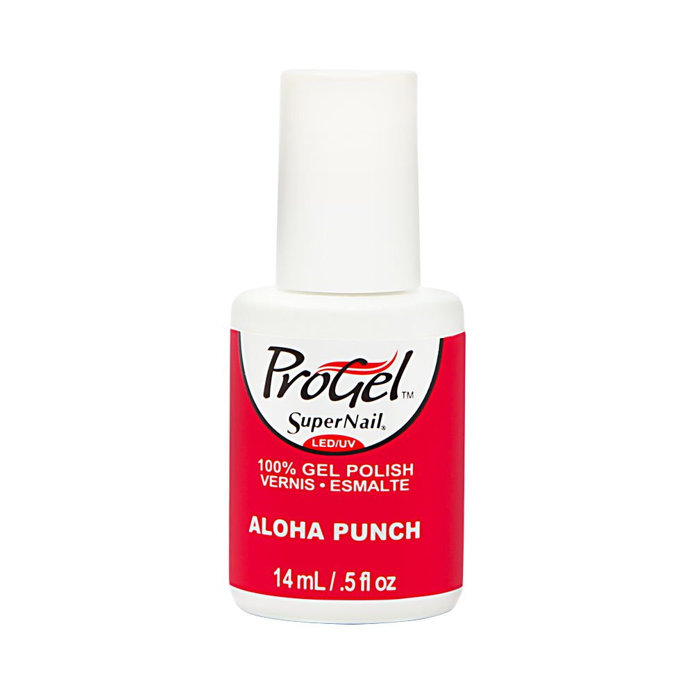 Supernail Gel Polish for Nails, Aloha Punch Shimmer, 0.5 Fluid Ounce