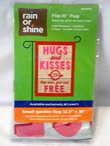 New Hugs and Kisses 25¢ Buy One, Get One FREE Garden Flag 12.5" x 18"