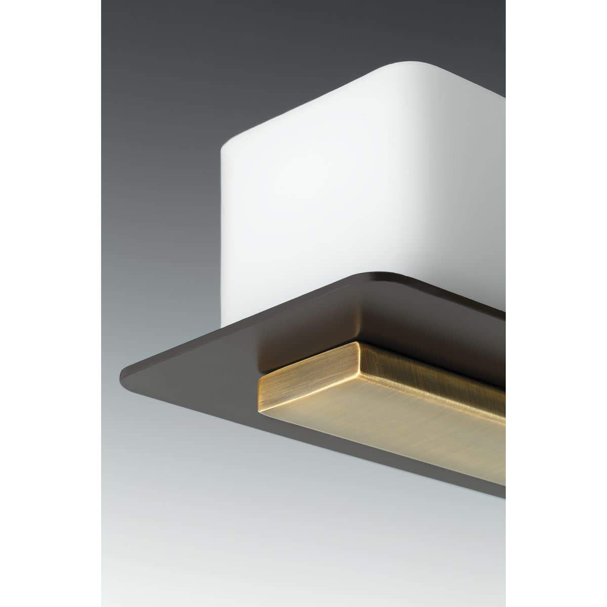 Progress Lighting P2717-20 Contemporary Modern Three Light Bath from Rush Collection Dark Finish, Antique Bronze