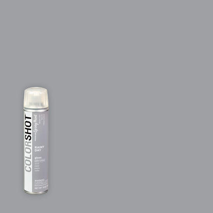 COLORSHOT Gloss Spray Paint, Rainy Day (Grey), 10 oz