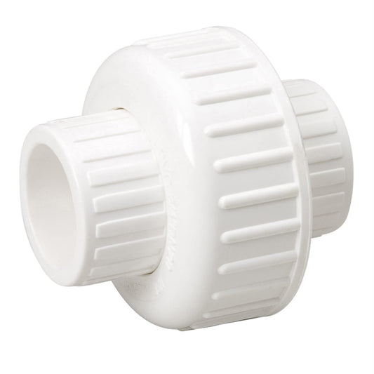 B and K 164-635 PVC Schedule 80 Solvent Unions, 1"