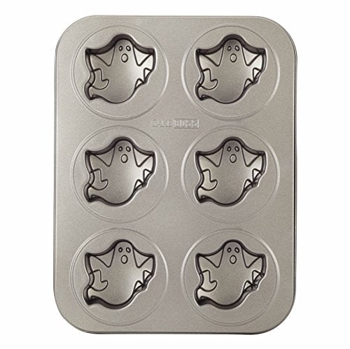 Cake Boss Nonstick Specialty Bakeware Nonstick 6-Cup Cakelette Pan - 6 Cup, Gray