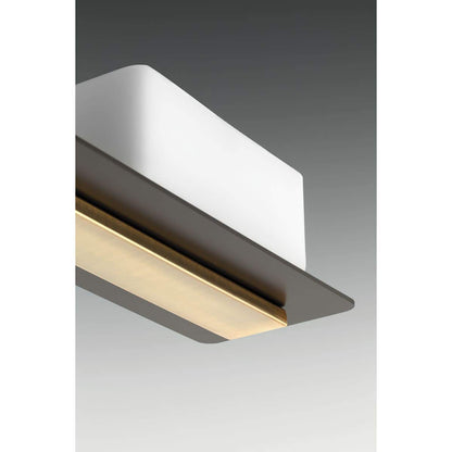 Progress Lighting P2717-20 Contemporary Modern Three Light Bath from Rush Collection Dark Finish, Antique Bronze