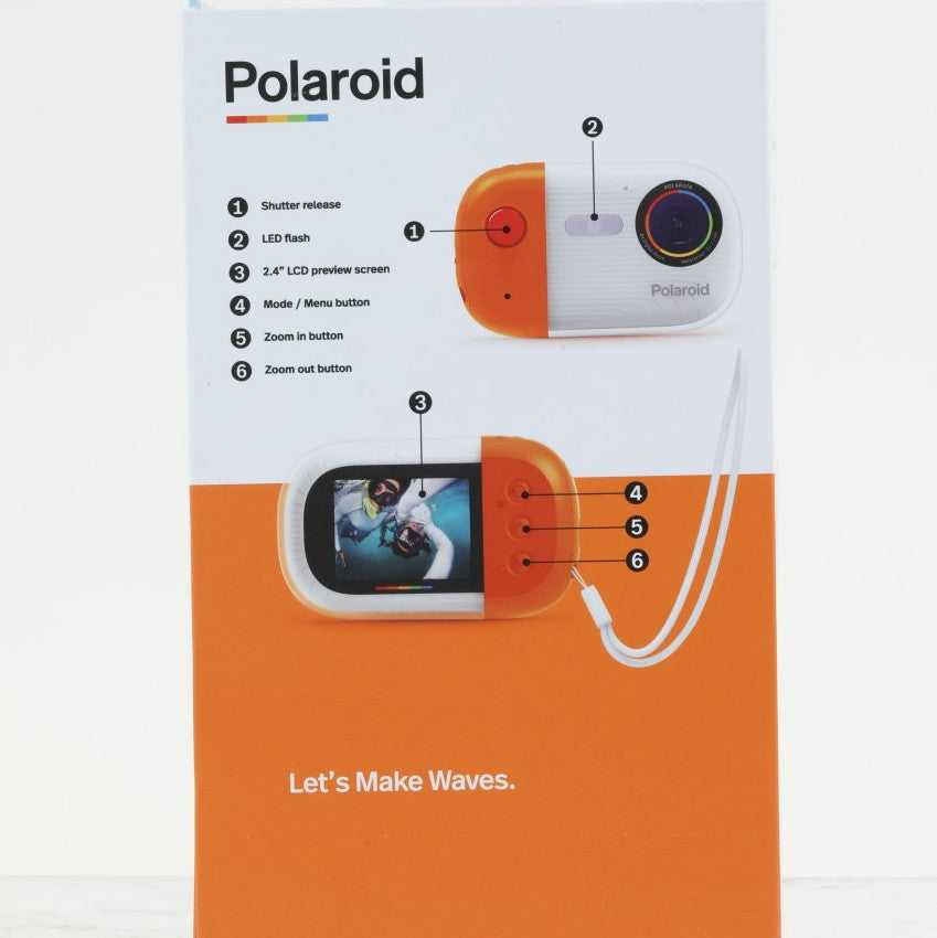 Polaroid Wave Underwater Digital Camera with HD Video Recording, Waterproof Action Camera