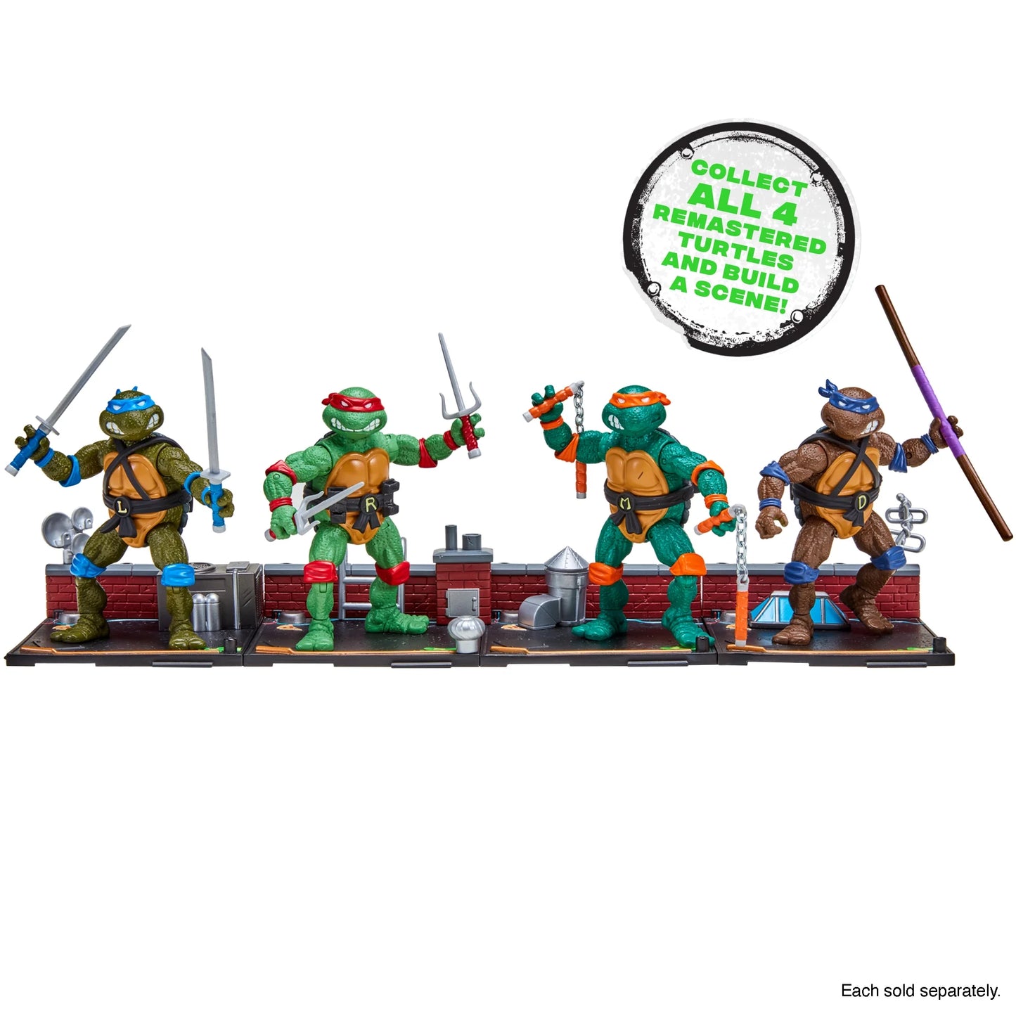 Teenage Mutant Ninja Turtles 40 Years of TMNT 1988 Remastered Leonardo Figure