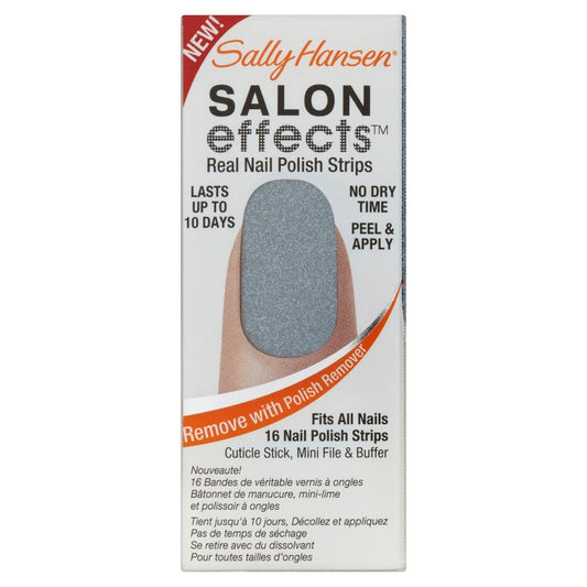 Sally Hansen Salon Effects Real Nail Polish Strips, Check It Out, 16 Count