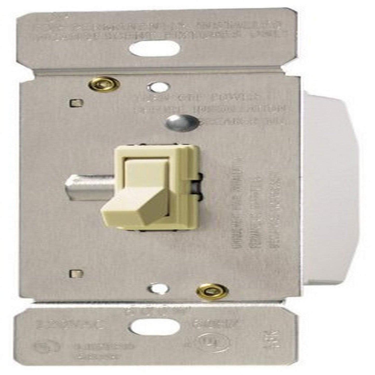 Cooper Wiring Devices TI061-A-K-L 600-Watt Trace Incandescent Halogen Non-Preset Toggle Dimmer, Almond