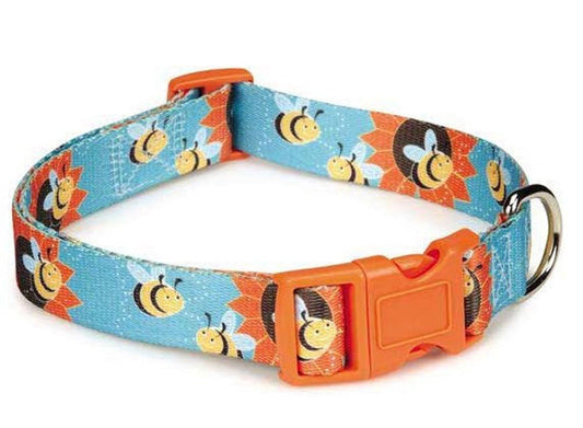 Zack & Zoey Flutter Bug Pet Collar, 14 to 20-Inch, Bumble Bee