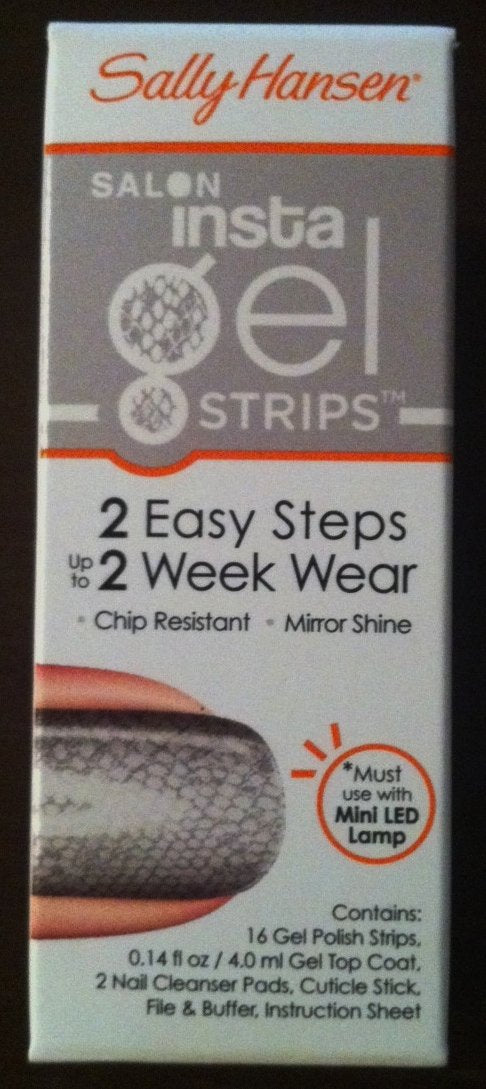 Sally Hansen Salon Insta Gel Strips Sss Snake Eyes - 16 ct, Pack of 2