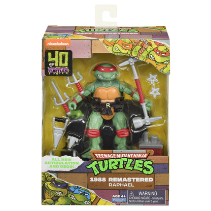 Teenage Mutant Ninja Turtles: 4” Remastered Raphael Action Figure by Playmates Toys