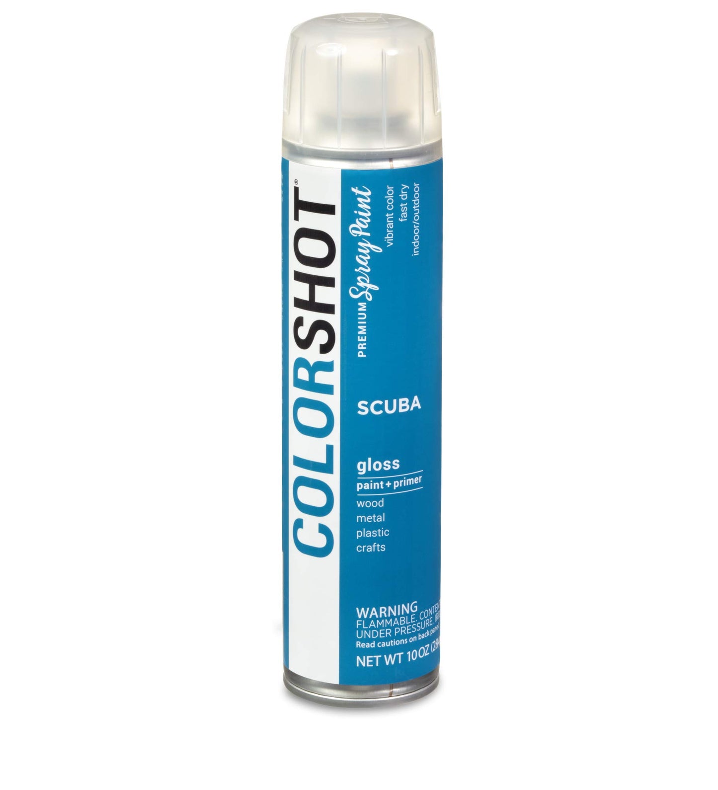 COLORSHOT Gloss Spray Paint, Scuba (Marine Blue), 10 oz