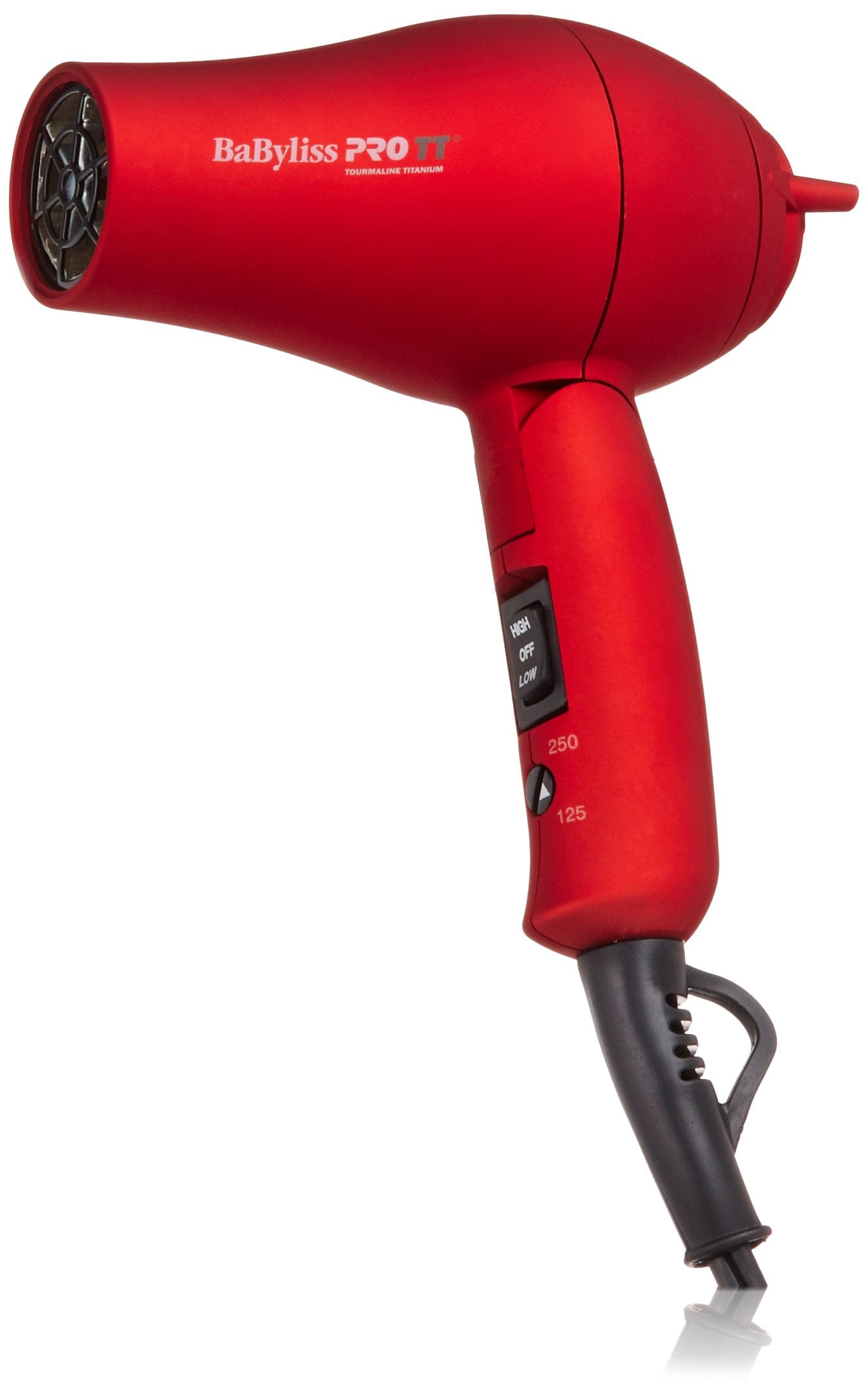 BaBylissPRO TT Tourmaline Titanium Travel Dryer, Red