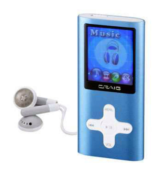 Craig Electronics 4GB MP3 Plus Video Player With 1.8-Inch Color Display