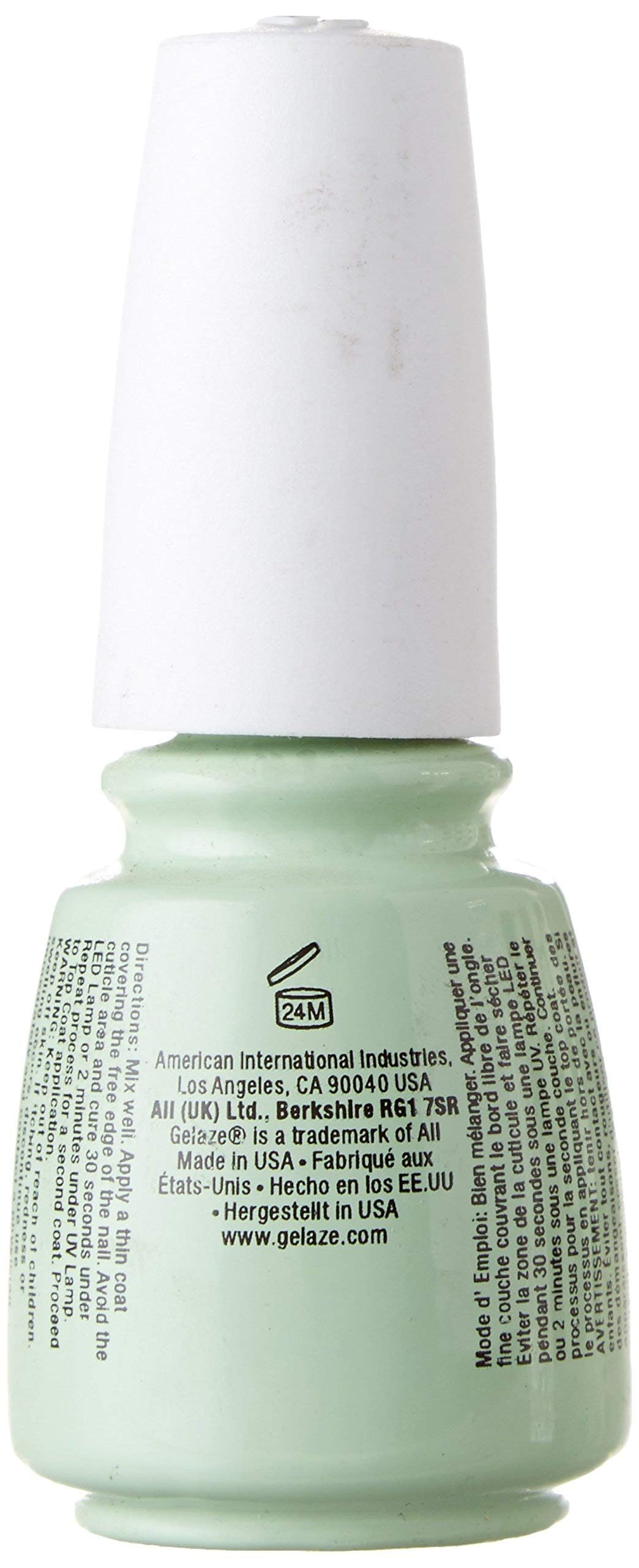 China Glaze Gelaze100% Gel-n-Base Polish, Re-Fresh Mint, 0.5 Ounce