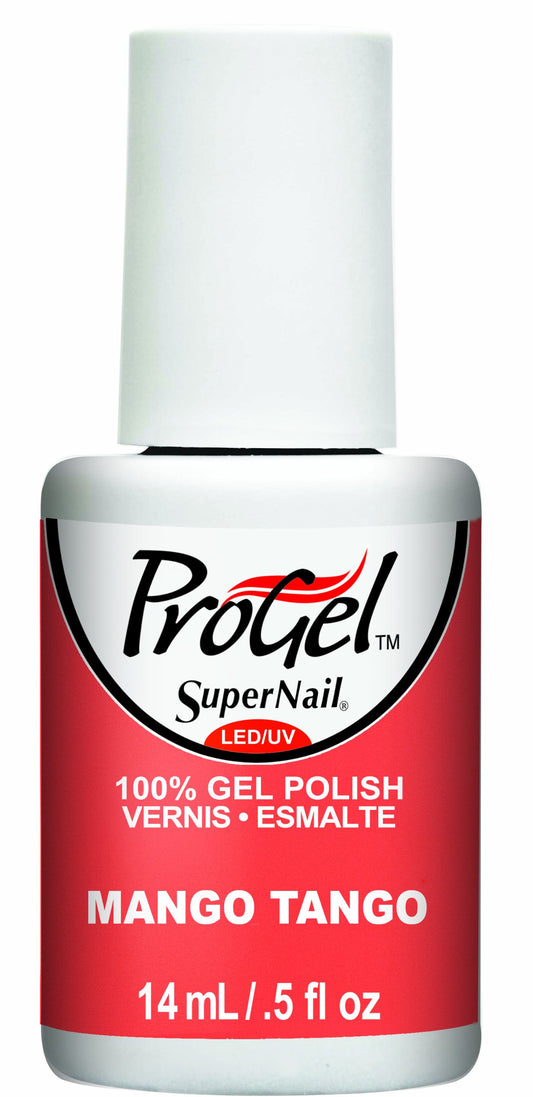 Supernail Progel Nail Lacquer, Mango Tango, 0.5 Fluid Ounce