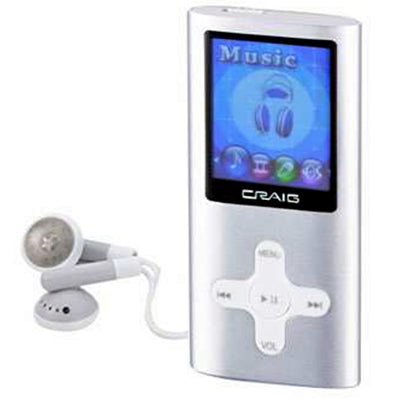 Craig Electronics 4GB MP3 Plus Video Player With 1.8-Inch Color Display