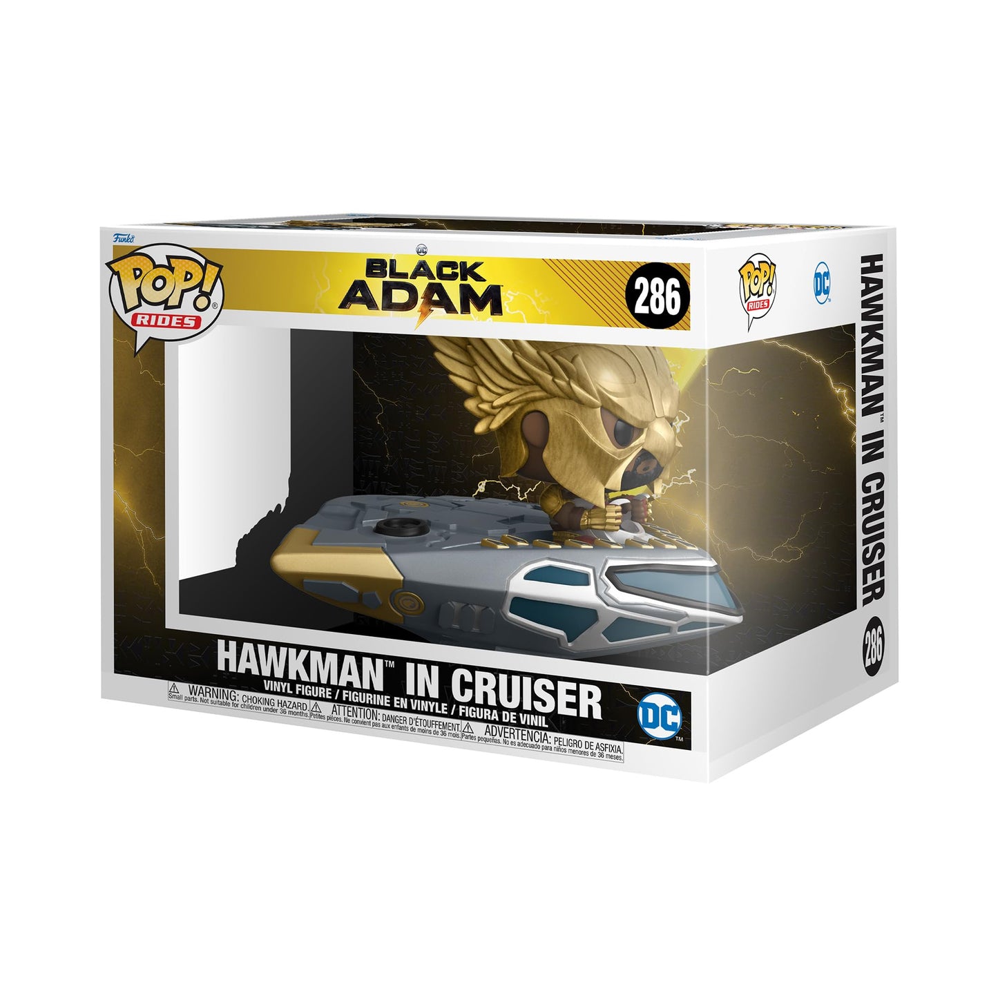 Funko Pop! Ride Super Deluxe: Black Adam - Hawkcruser with Hawkman