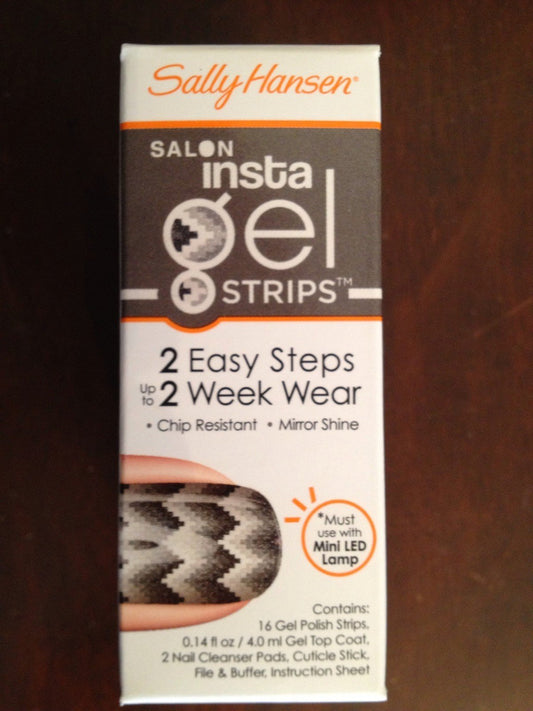 Sally Hansen Salon Insta Gel Strips Ziggy Zaggy #520-16 Oz, Pack of 2