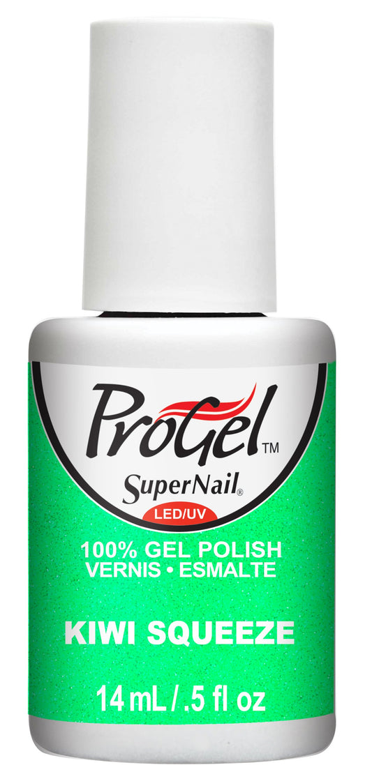 Supernail Progel Nail Lacquer, Kiwi Squeeze, 0.5 Fluid Ounce