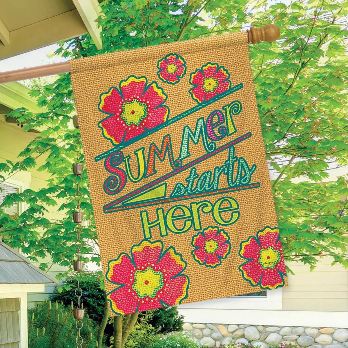 Rain or Shine 3.33-ft x 2.33-ft Summer House Flag