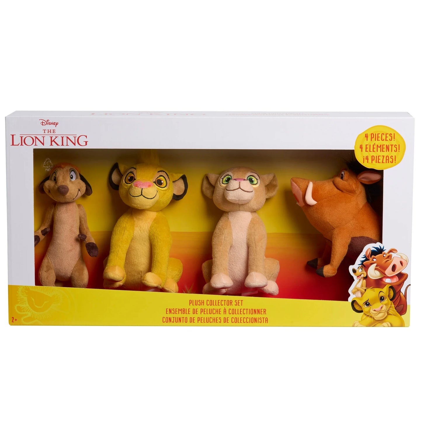 Disney The Lion King Small Plush 4-Pack, Collectible Small Plush Toys, Kids Toys Age Group 2+