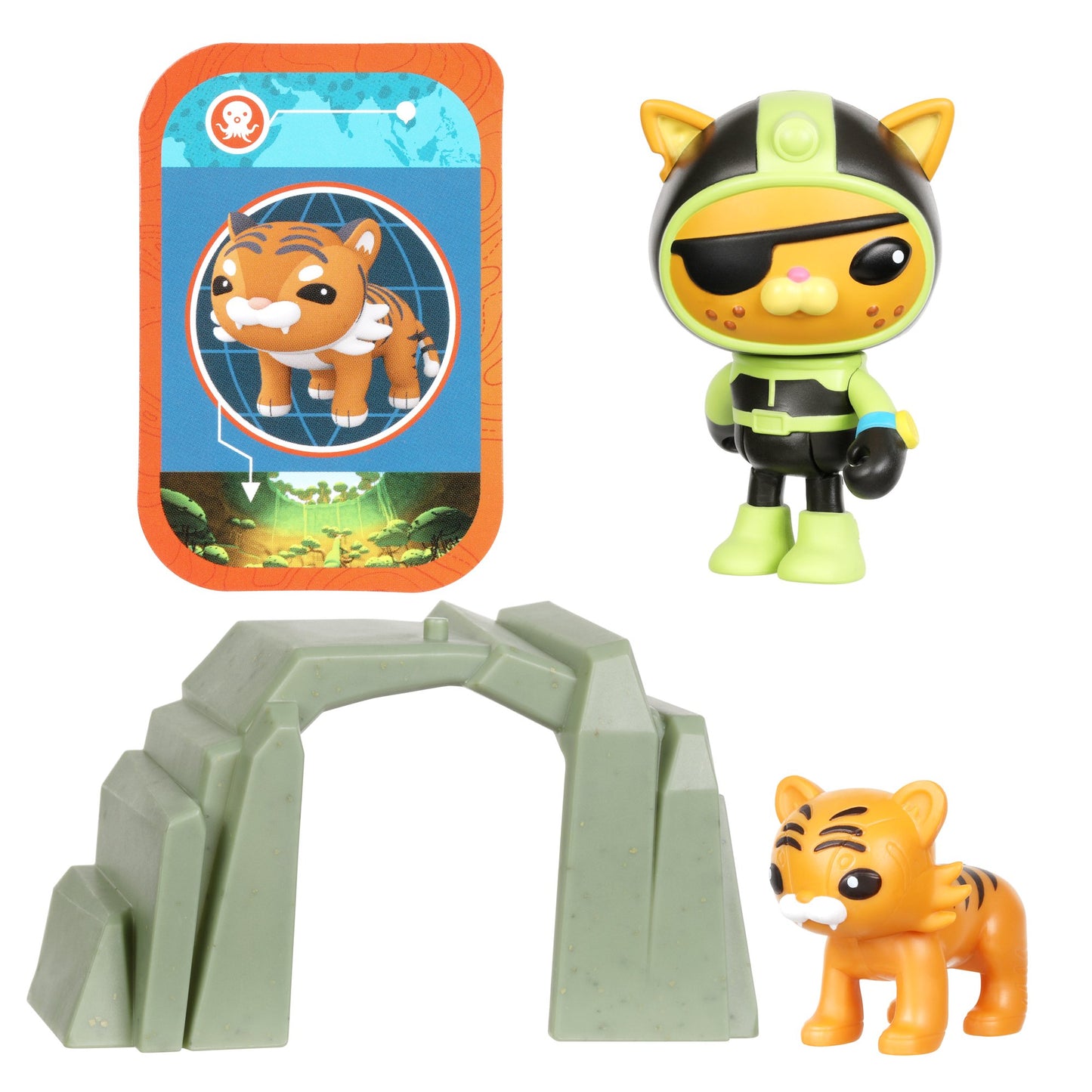 Octonauts Above & Beyond, Kwazii 3" Deluxe Toy Figure Adventure Pack, Preschool, Ages 3+