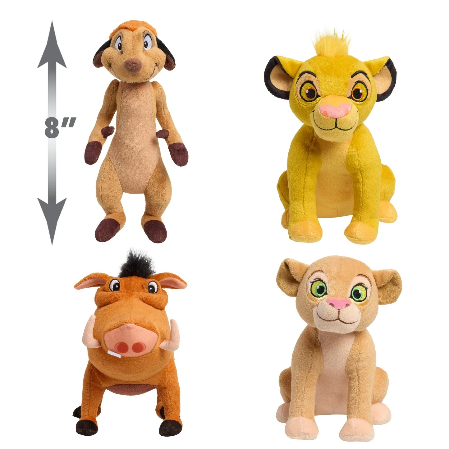 Disney The Lion King Small Plush 4-Pack, Collectible Small Plush Toys, Kids Toys Age Group 2+