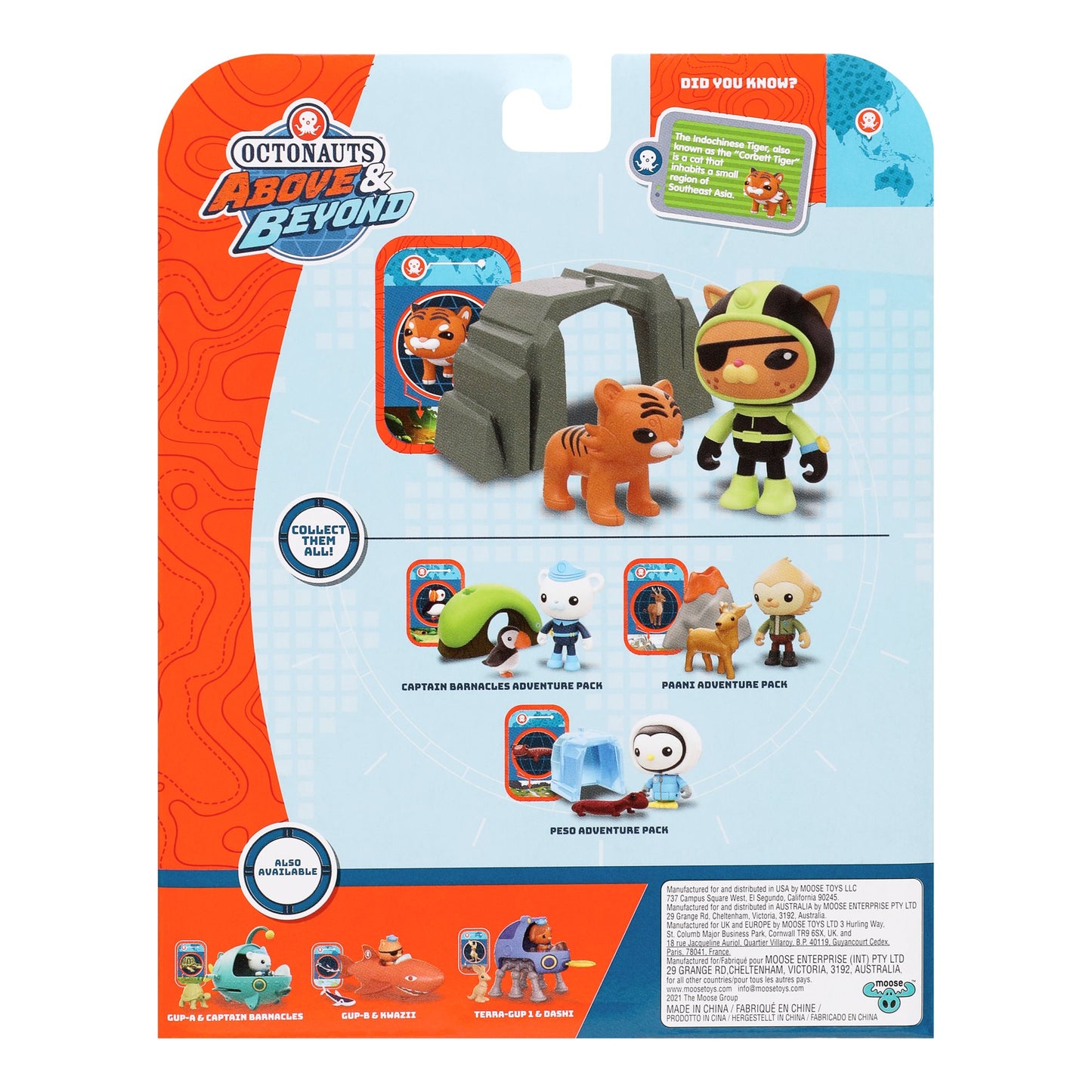 Octonauts Above & Beyond, Kwazii 3" Deluxe Toy Figure Adventure Pack, Preschool, Ages 3+