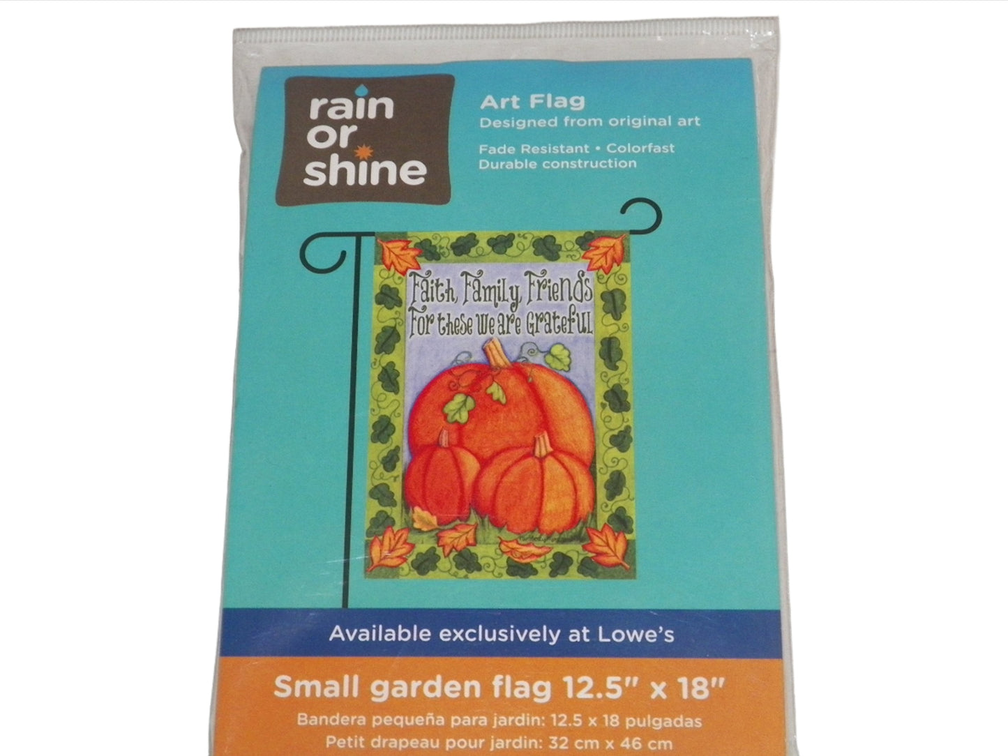 Rain or Shine 18-in x 12.5-in Fall Flag Item#591393 Model#11-2181-109 UPC# 846097021616